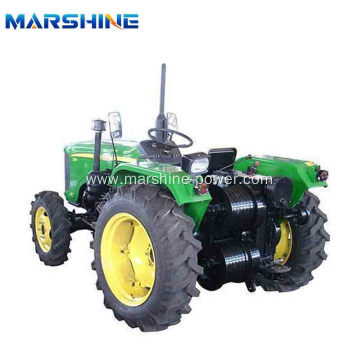 Double Drum Tractor Drawn Winch Take Up Machine